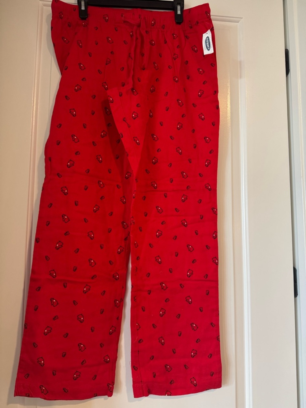 NWT Old Navy Red w/ Penguins Pajama Pants size Large